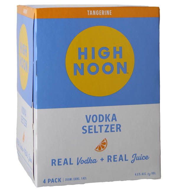 High Noon Tangerine Vodka and Soda 355ml 4 pk