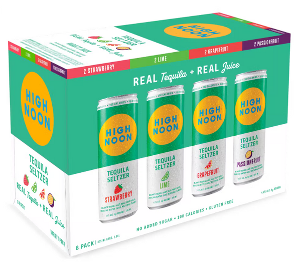 High Noon Tequila Variety Pack, eight 355ml cans