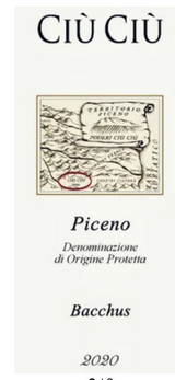 Ciù Ciù Rosso Piceno Bacchus 2021