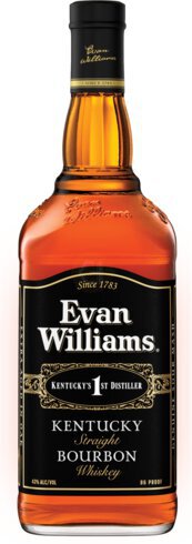 Evan Williams Straight Bourbon Black Label 86 Proof 1L